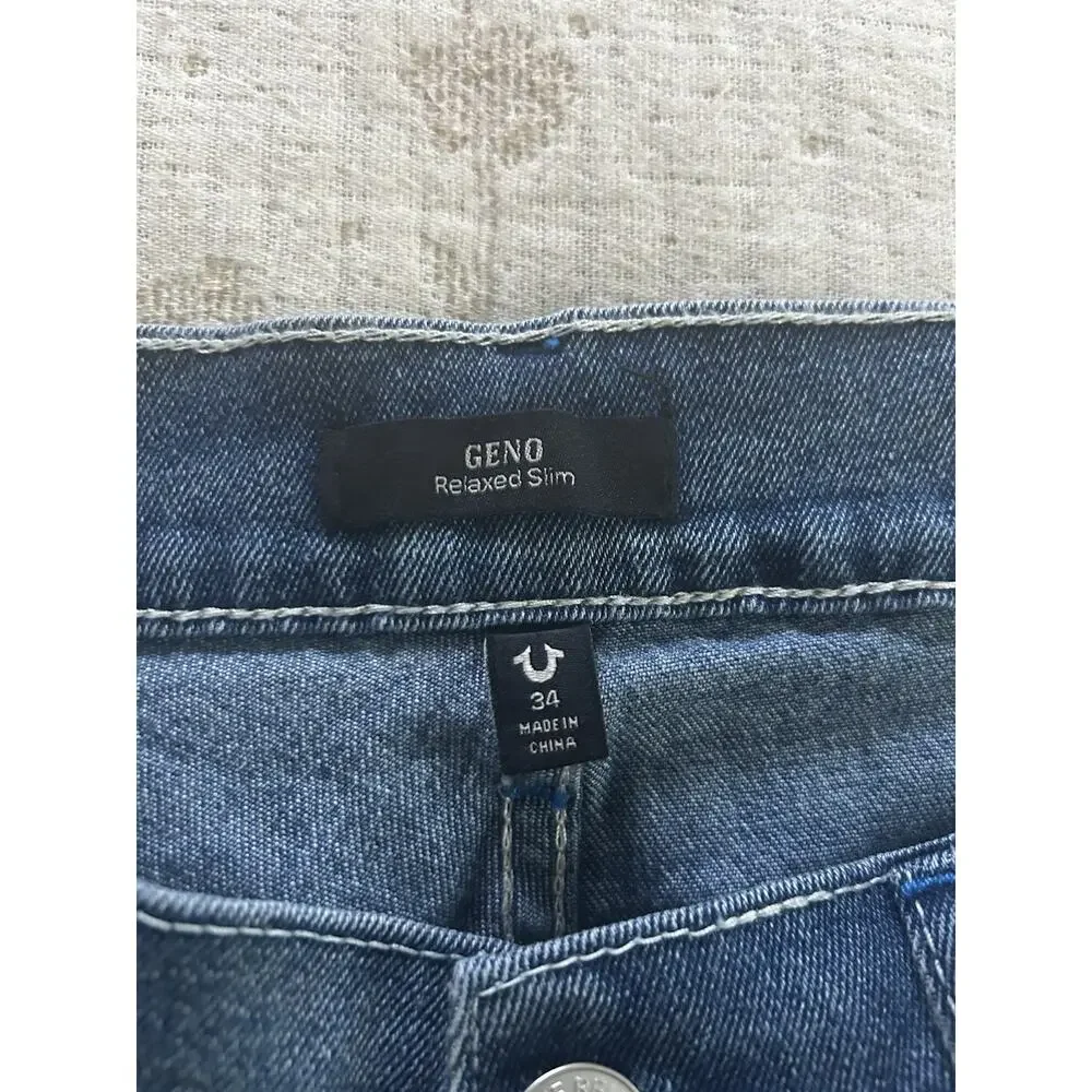 True Religion Jeans Men’s 34 32 Geno Relaxed Slim